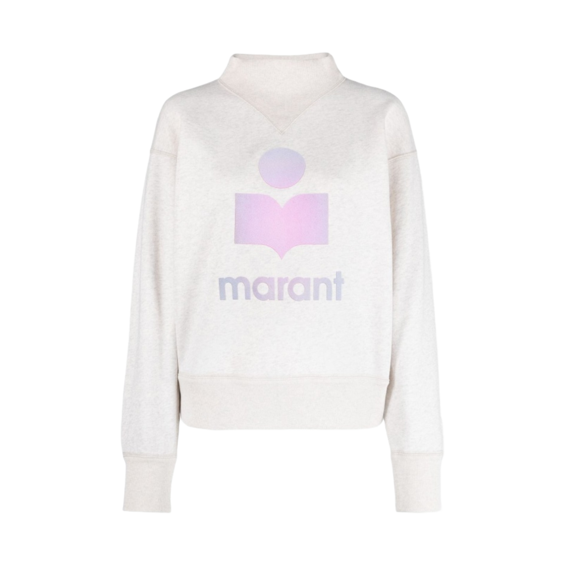 SW0003FA-A3M56E-23EC (W) Isabel Marant Moby Logo Sweatshirt Ecru - 23FW