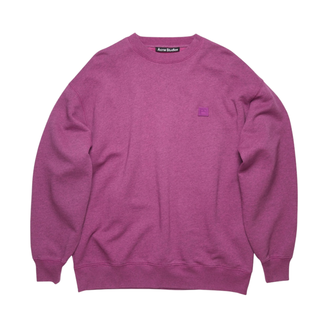 CI0054-415 Acne Studios Forba Face Crewneck Sweatshirt Pink