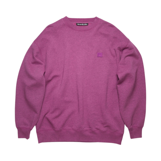 CI0054-415 Acne Studios Forba Face Crewneck Sweatshirt Pink