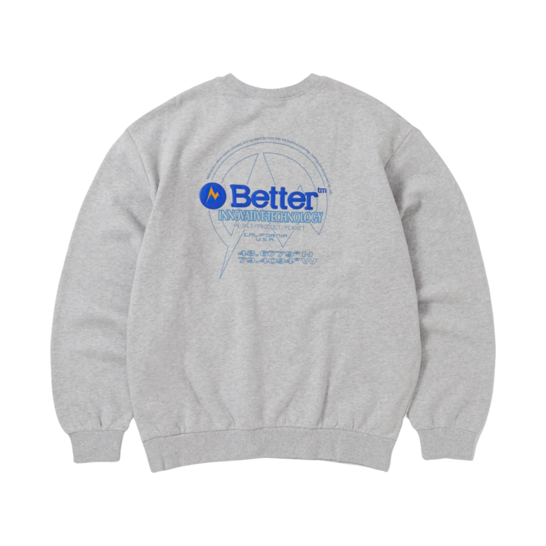 마모트 x 베러 기프트 샵 이노베이티브 테크 크루 스웨트셔츠 라이트 그레이 헤더(Marmot x Better Gift Shop Inovative Tech Crew Sweatshirt Light Grey Heather)