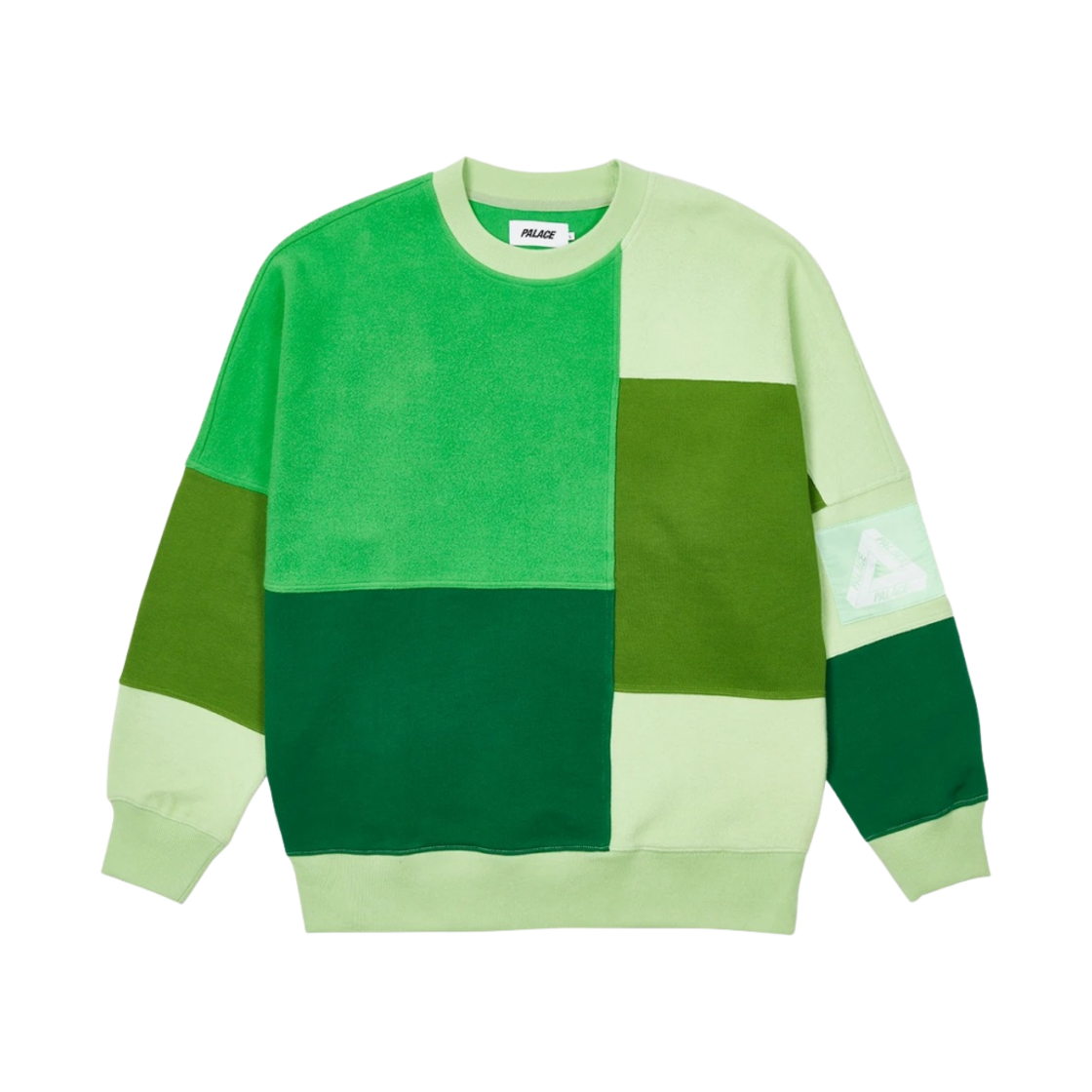 팔라스 컬러 블록 크루넥 그린스 - 22SS(Palace Colour Block Crew Greens - 22SS) - 1