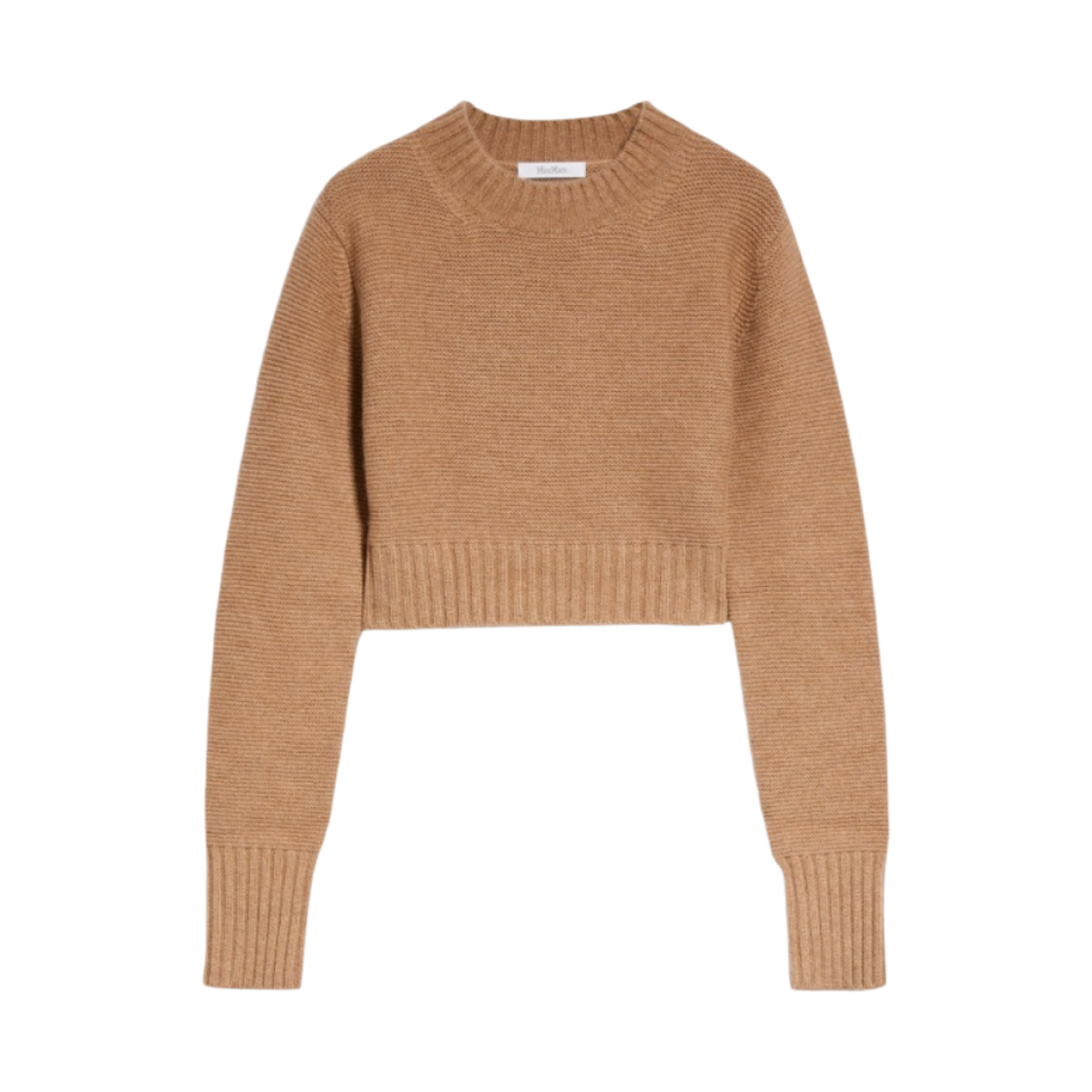 KAYA-008 (W) Max Mara Kaya Cropped Cashmere Jumper Camel