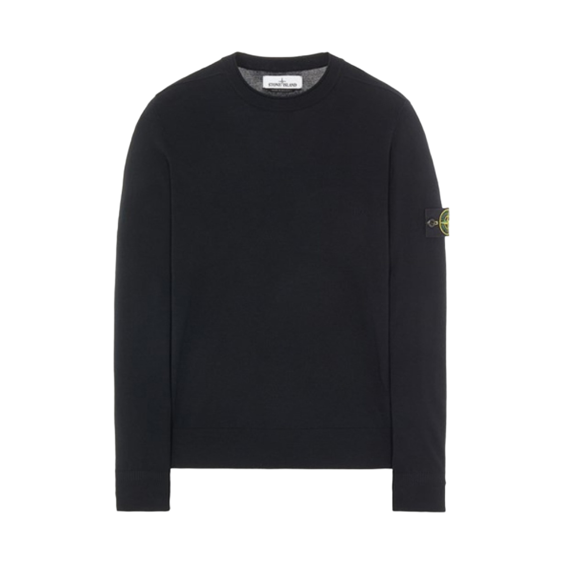 스톤 아일랜드 511A1 스트레치 울 크루넥 니트 블랙 - 21FW(Stone Island 511A1 Stretch Wool Crewneck Knit Black - 21FW) - 1