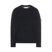 Stone Island 511A1 Stretch Wool Crewneck Knit Black - 21FW