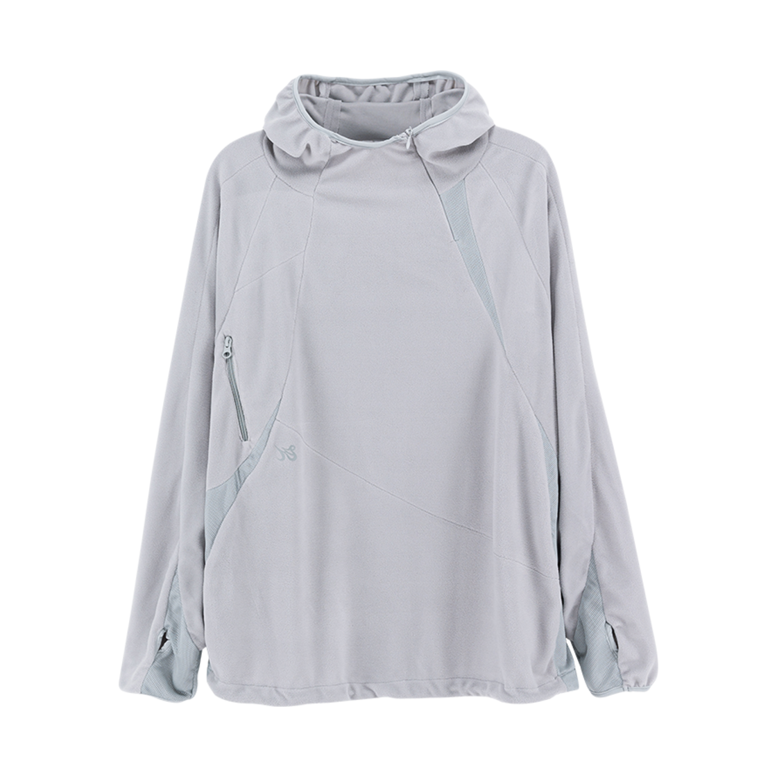 KY24FWSLT09 Kiyoi Fleece Hoodie Grey