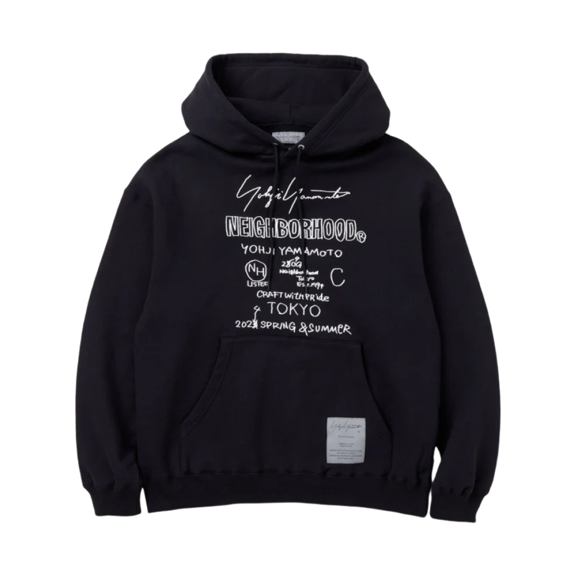 232YAYYN-CSM01S Neighborhood x Yohji Yamamoto LS Sweatparka Black