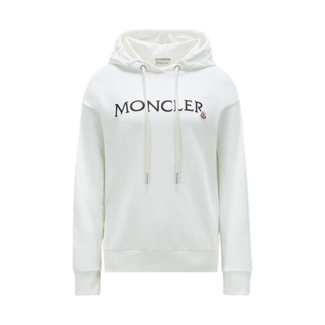 (W) 몽클레르 자수 로고 후드 화이트 - 23FW((W) Moncler Embroidered Logo Hoodie White - 23FW) - 1