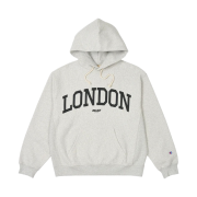 Palace Champion Shop Hood London Grey Marl - 23FW