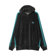 Needles Track Hoodie C/PE Velour Black