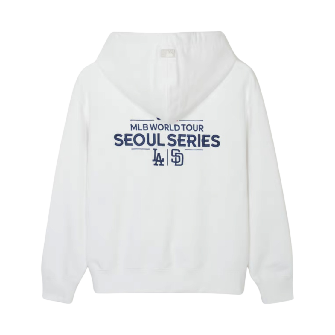 3AHDB9041-00WHS MLB Seoul Series Dual Logo Hoodie LA SD White