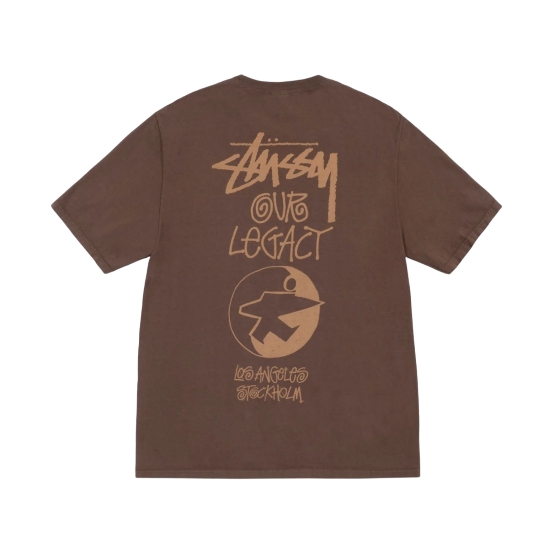 스투시 x 아워레가시 서프맨 피그먼트 다이드 티셔츠 다크 브라운(Stussy x Our Legacy Surfman Pigment Dyed T-Shirt Dark Brown)