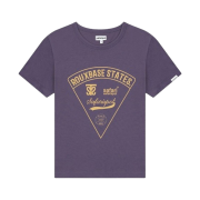 Safarispot 1/2 Roux Base School Eat The Pizza Tee Purple