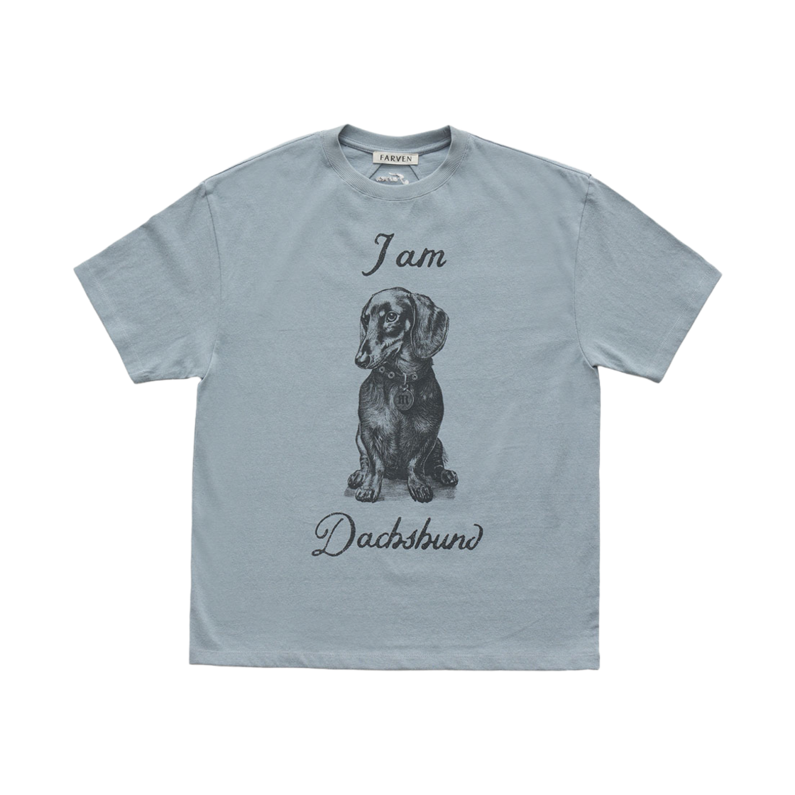 파르벵 아이엠 닥스훈트 티셔츠 세룰리안 블루(FARVEN Iam Dachshund Tee Cerulean Blue)