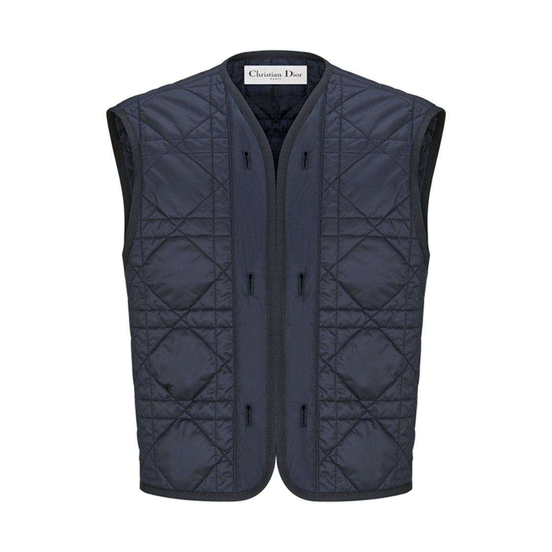 (W) 디올 투인원 실크 피코트 딥 블루 데님 이펙트 테크니컬 오블리크 라이닝((W) Dior 2-In-1 Cropped Peacoat Deep Blue Denim Effect Technical Oblique Lining) - 3