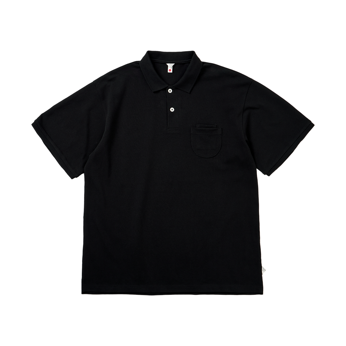 파운드포켓 에이치에스 폴로 셔츠 블랙(Found Pocket H/S Polo Shirt Black)