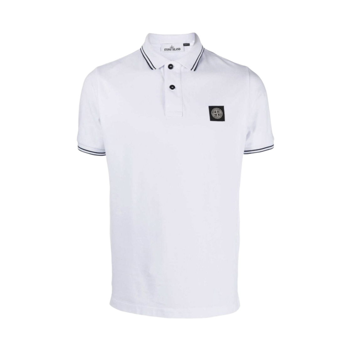 771522S18-V1001 Stone Island 22S18 Polo Shirt White - 22FW