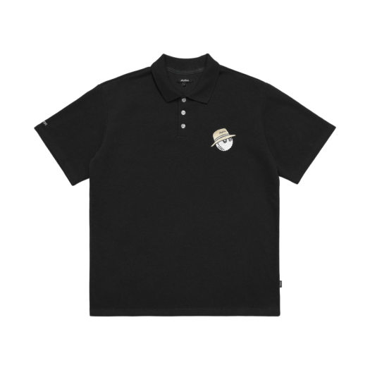 Malbon Golf Caddy Cooper Polo Black