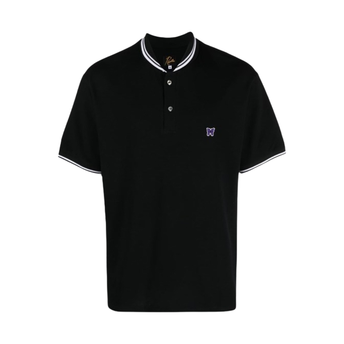 니들스 숄 카라 폴로 셔츠 블랙