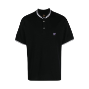 Needles Shawl Collar Polo Shirt Black