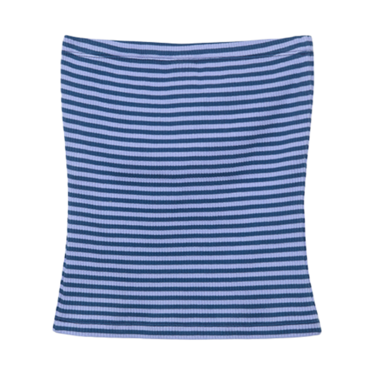 253STBTOP009 Enzoblues Striped Tube Top Purple Stripe