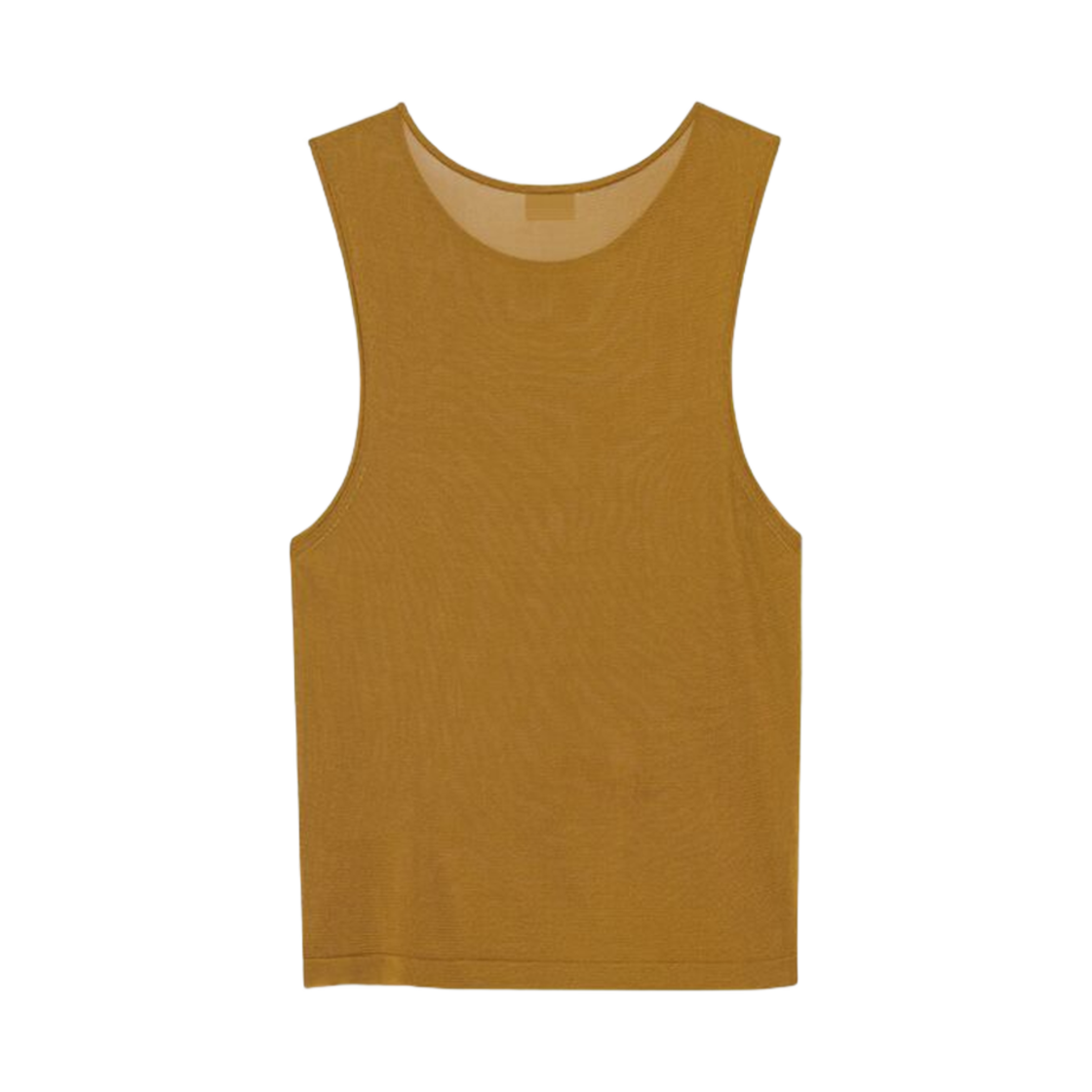 (W) 생로랑 크롭 탱크탑 니트 모르도어((W) Saint Laurent Crop Tank Top In Knit Mordore) - 2