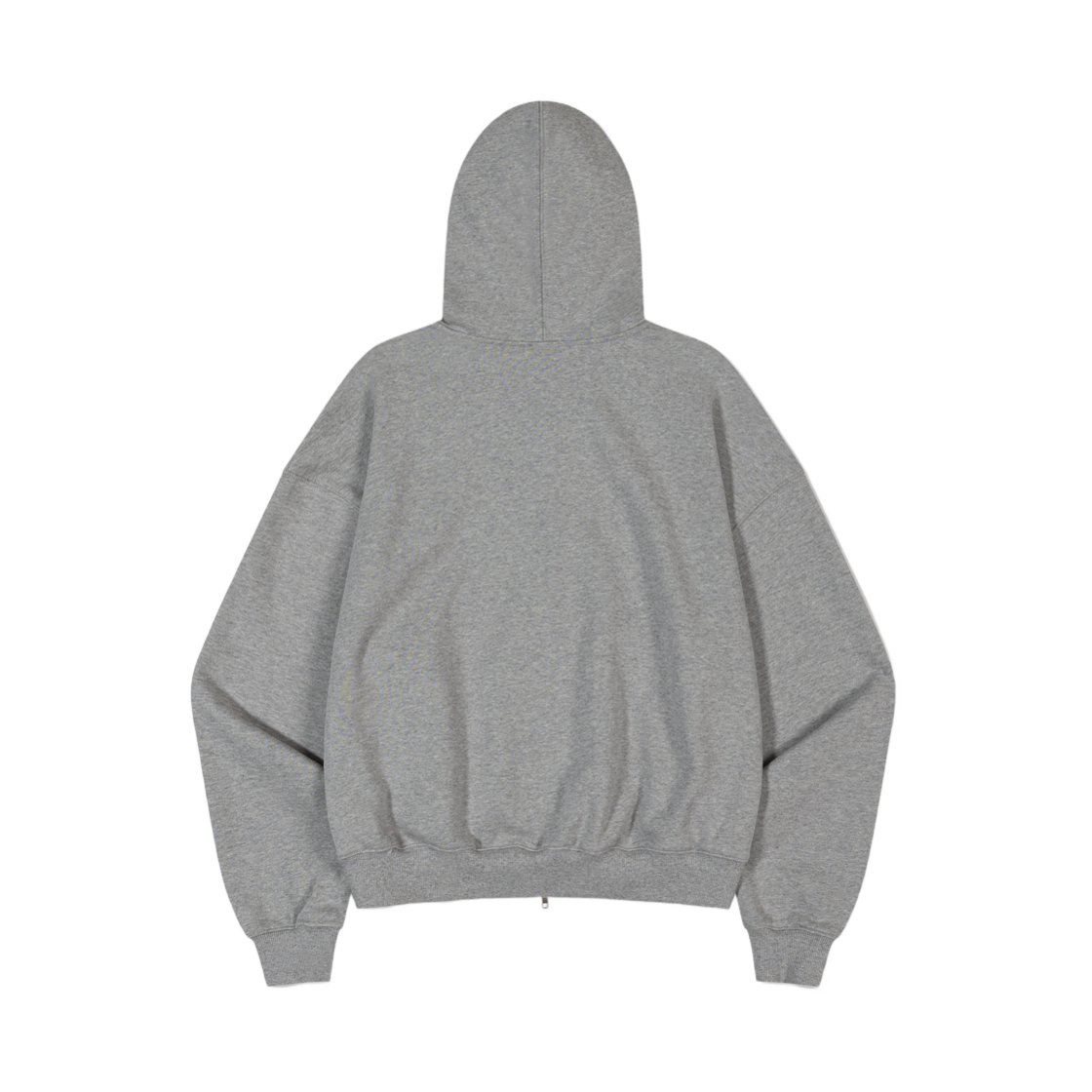 (W) 로우클래식 로우 소프트 스웨트 집업 후디 멜란지 그레이((W) Low Classic Low Soft Sweat Zip-Up Hoodie Melange Grey) - 2