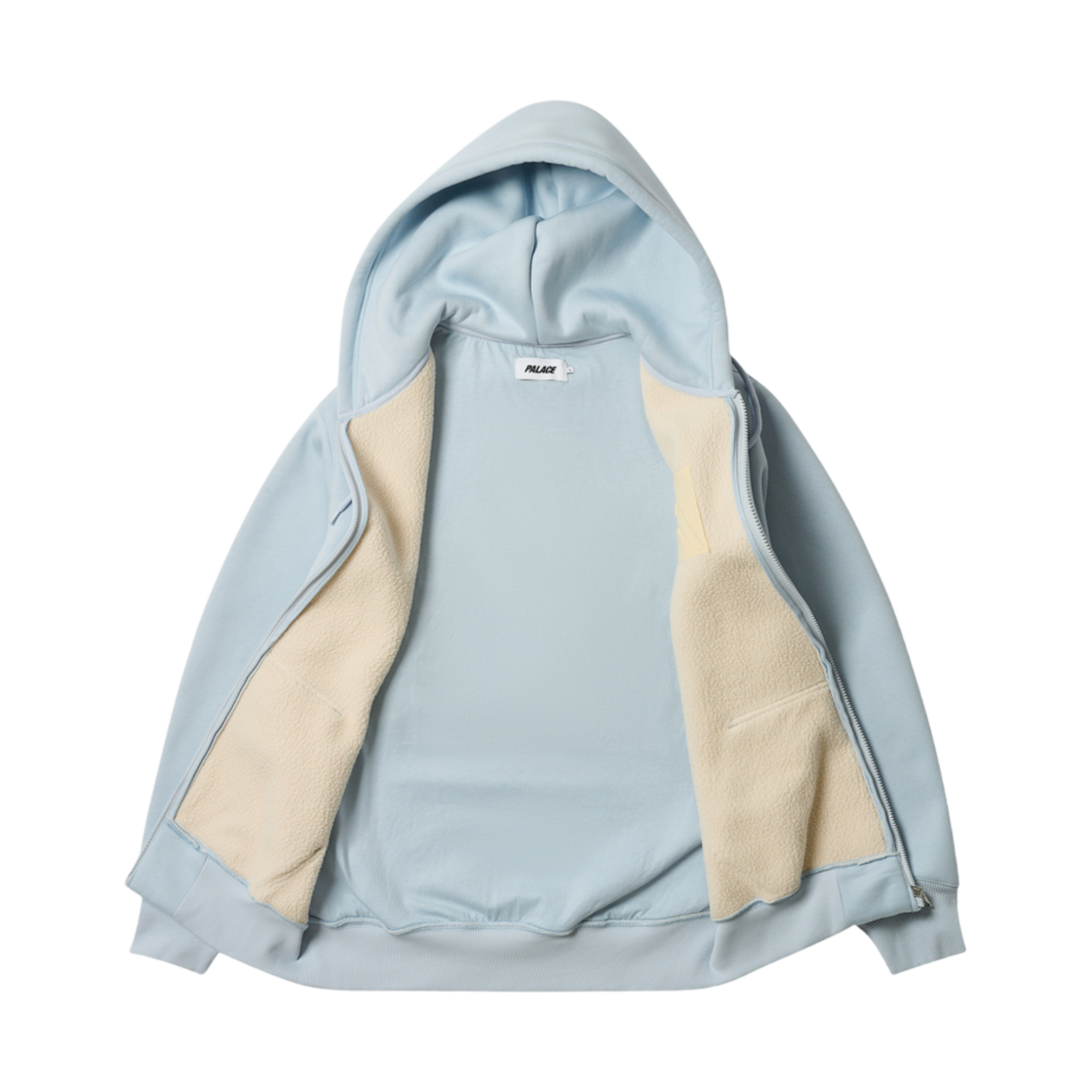 팔라스 써멀 엠보스 P3 집 후드 페인트 블루 - 24FW(Palace Thermal Embossed P3 Zip Hood Faint Blue - 24FW) - 2