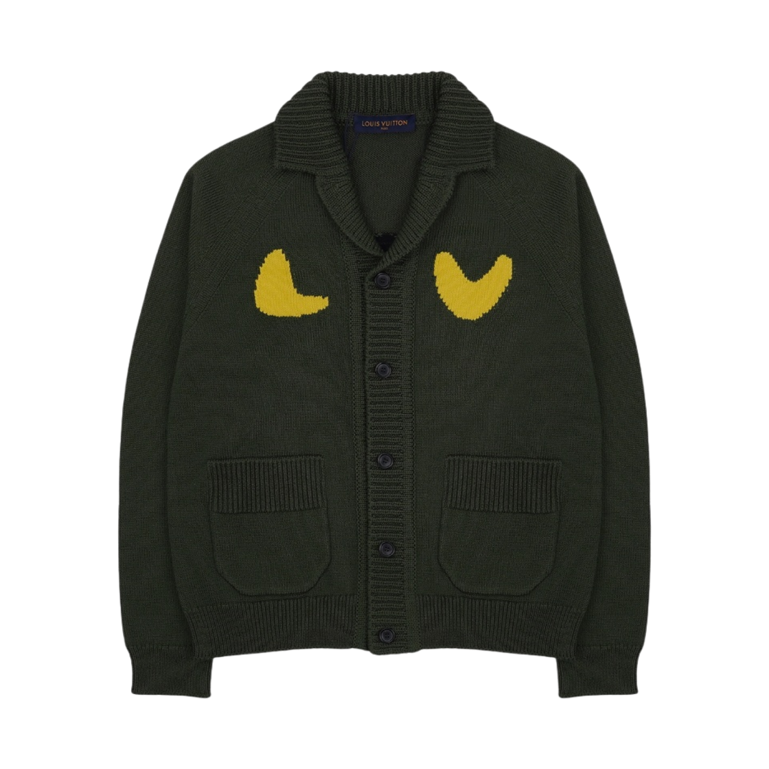 루이비통 x 니고 소피스티케이티드 타이거 가디건 다크 카키(Louis Vuitton x Nigo Sophisticated Tiger Cardigan Dark Khaki) - 1
