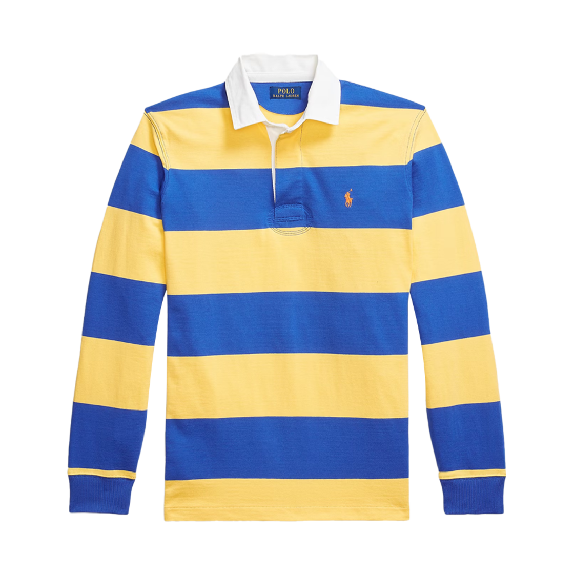 KM5CTSLRLD6YL [30% 적립] Polo Ralph Lauren Classic Fit Striped Jersey Rugby Shirt Yellow - 25FW - 대표 이미지 #1