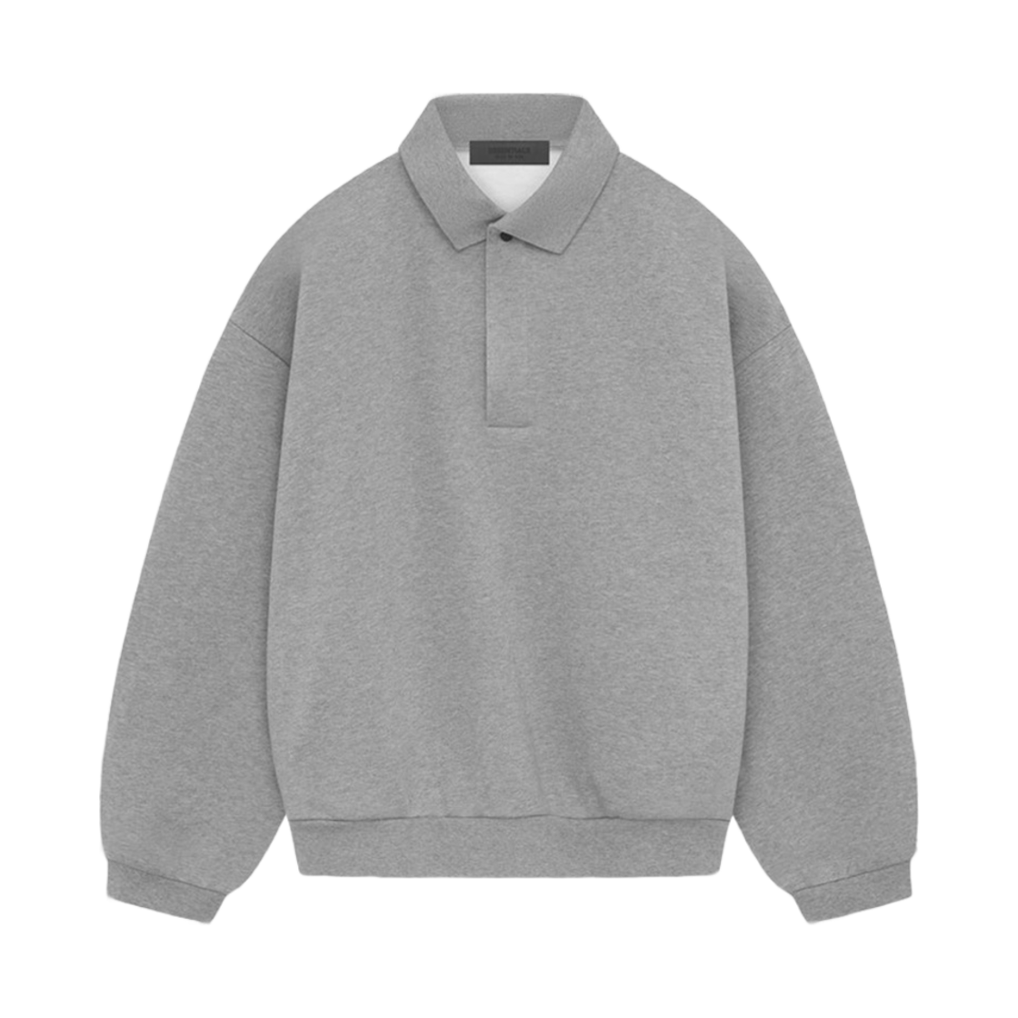 에센셜 롱슬리브 폴로 다크 헤더 오트밀 - 24SS(Essentials Longsleeve Polo Dark Heather Oatmeal - 24SS)