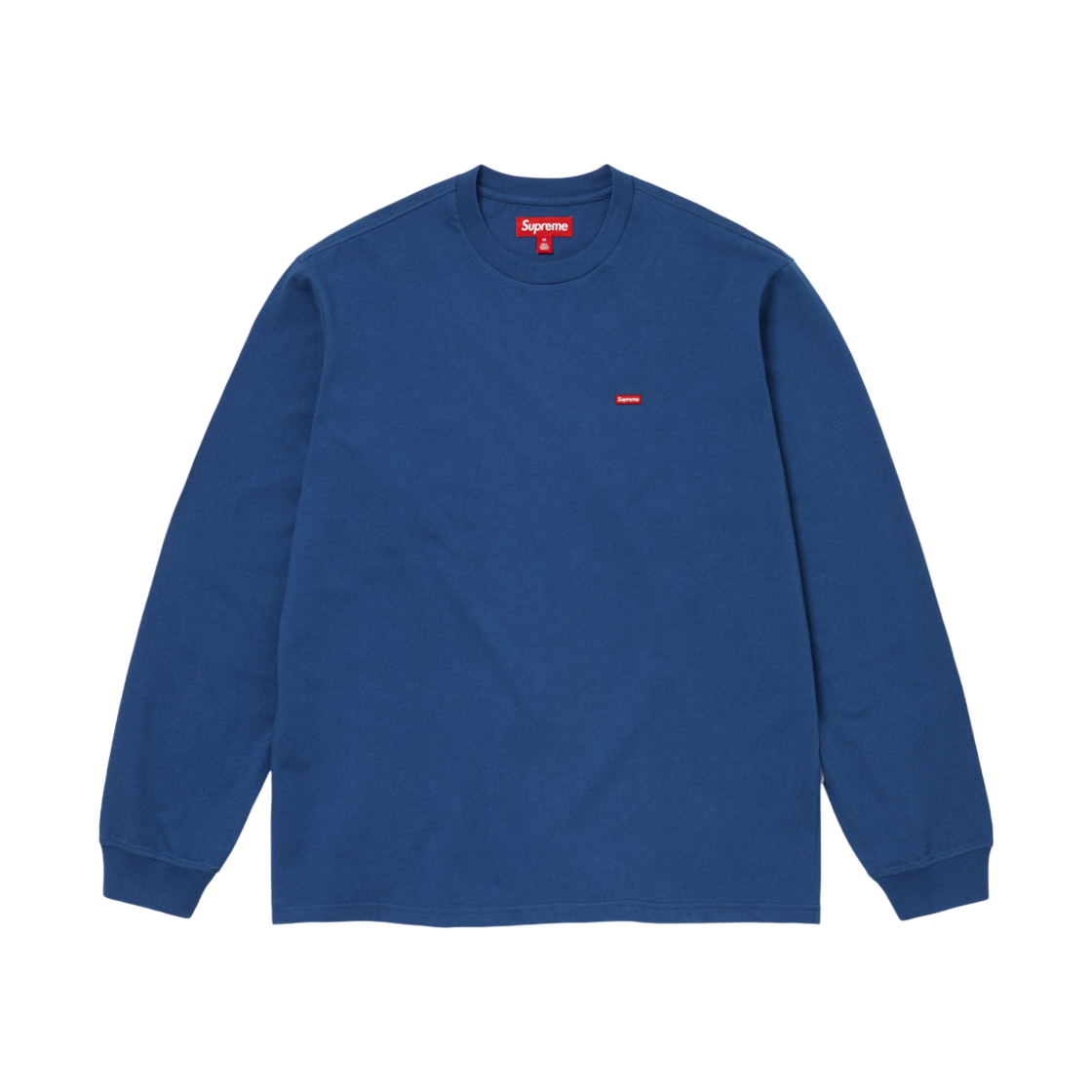 슈프림 스몰 박스 롱슬리브 티셔츠 다크 로얄 - 24FW