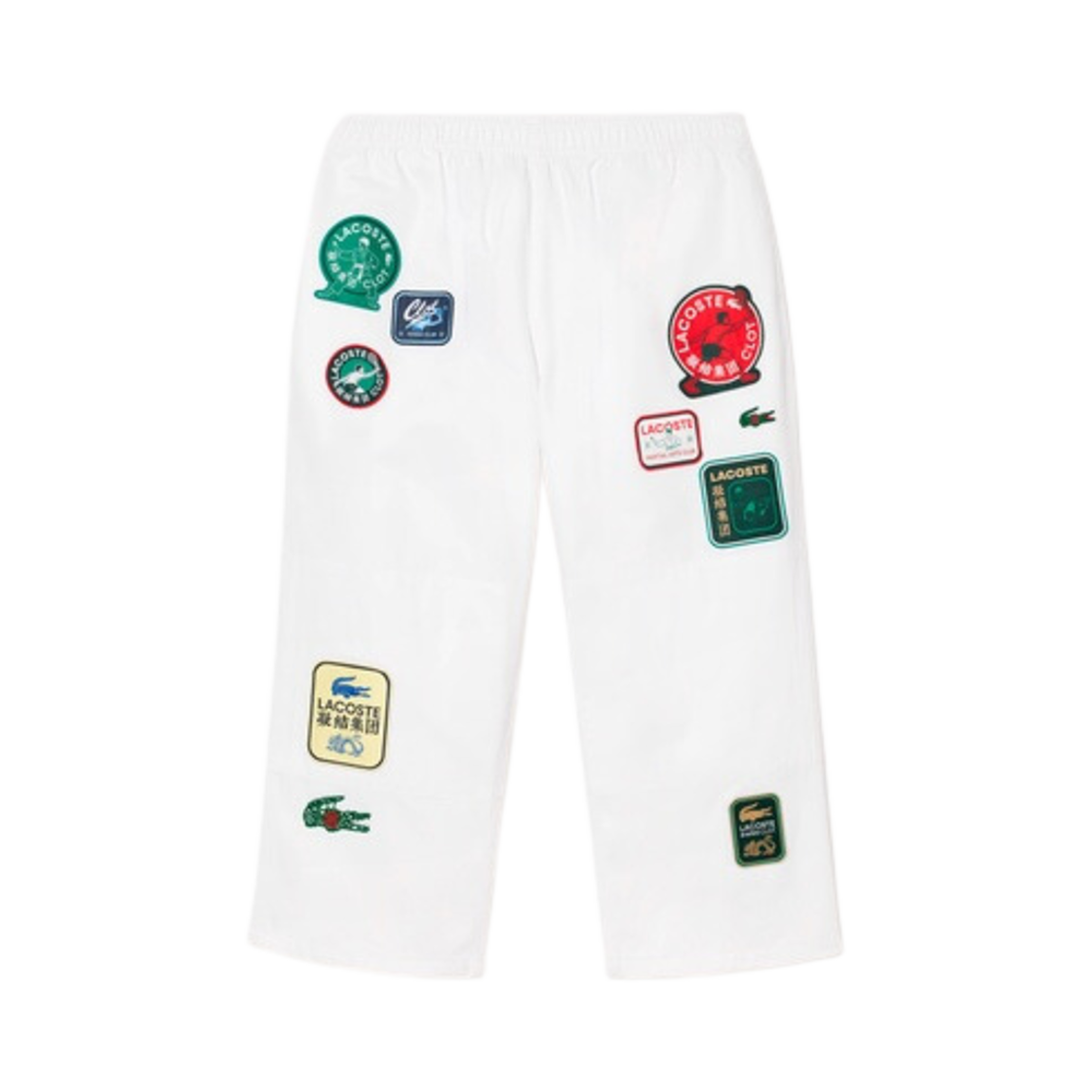 라코스테 x 클랏 쿵푸 팬츠 화이트(Lacoste x Clot Kung Fu Pants White)