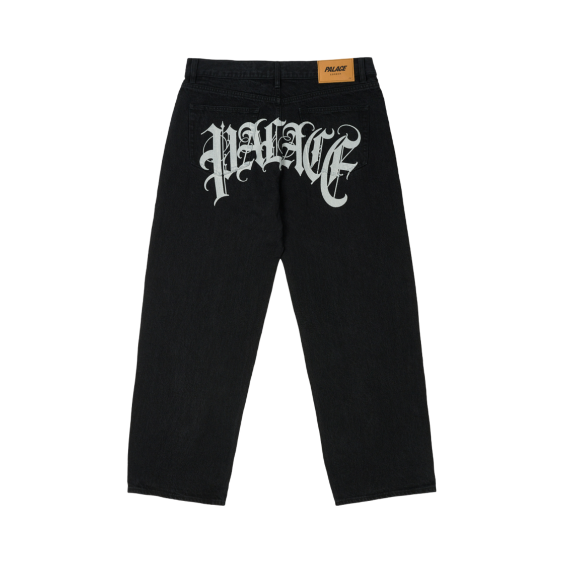 팔라스 EL 스크립트 P90 배기 진 블랙 - 24FW(Palace EL Script P90 Baggy Jean Black - 24FW)