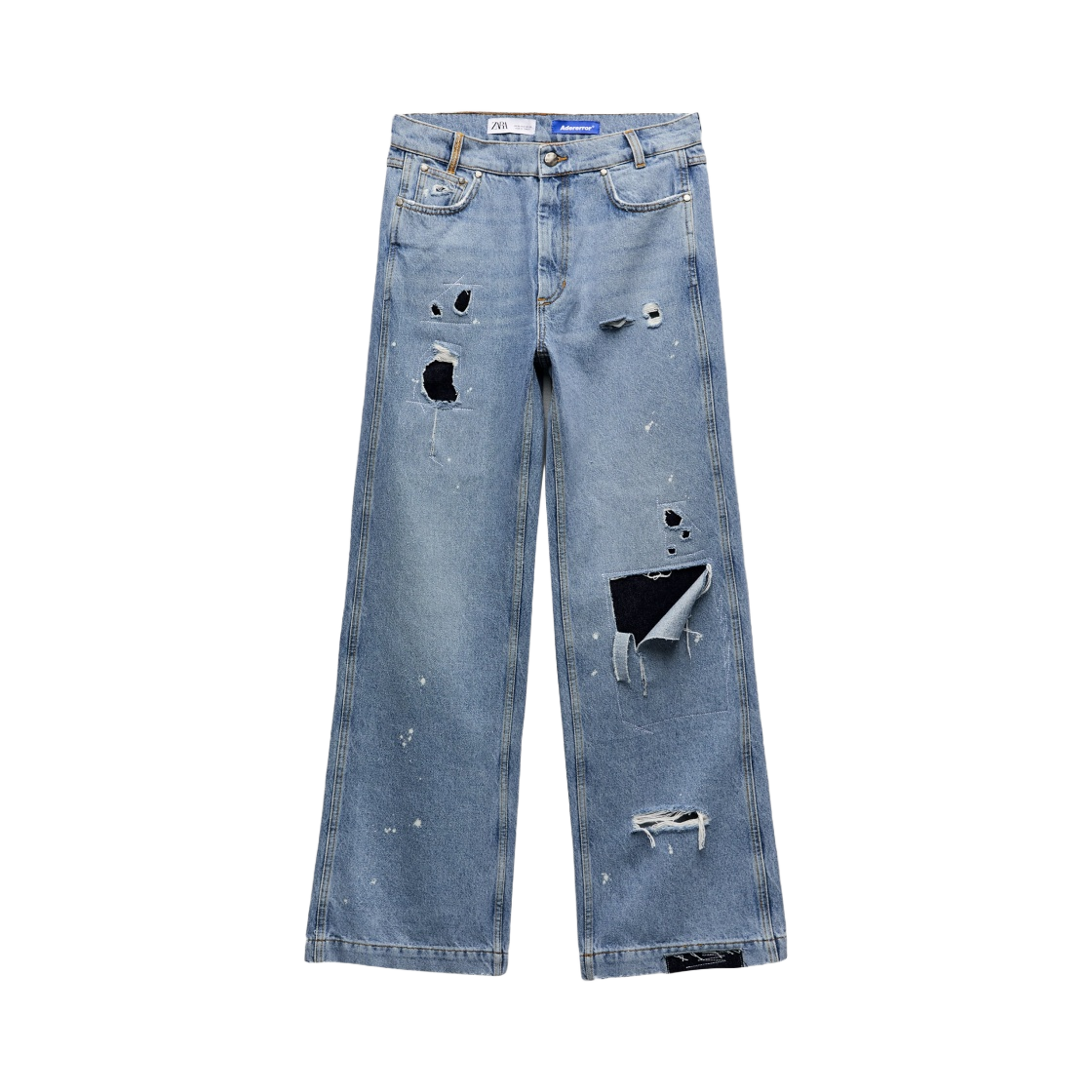자라 x 아더에러 패치워크 진 블루(Zara x Ader Error Patchwork Jeans Blue)