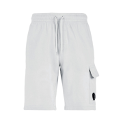 C.P. Company Light Fleece Shorts Gauze White - 23SS