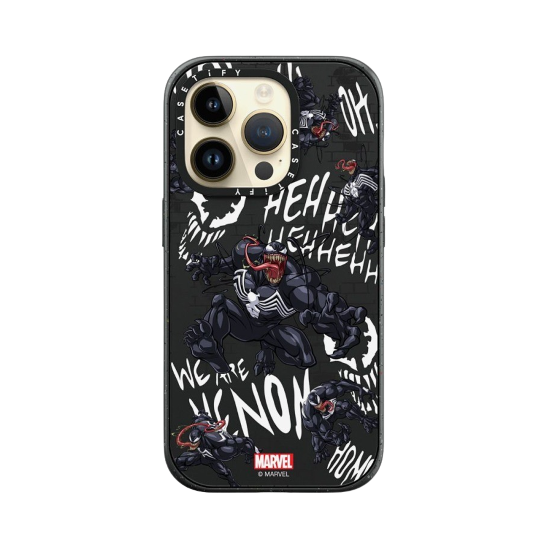 케이스티파이 x 마블 아이폰 베놈 패턴 임팩트 케이스 매트 블랙(Casetify x Marvel iPhone Venom Pattern Impact Case Matte Black) - 4