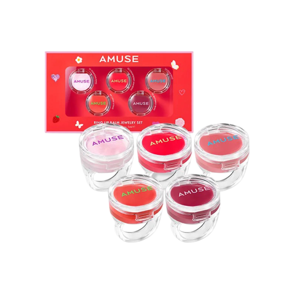 어뮤즈 링 립밤 쥬얼리(Amuse Ring Lip Balm Jewelry (Set of 5))