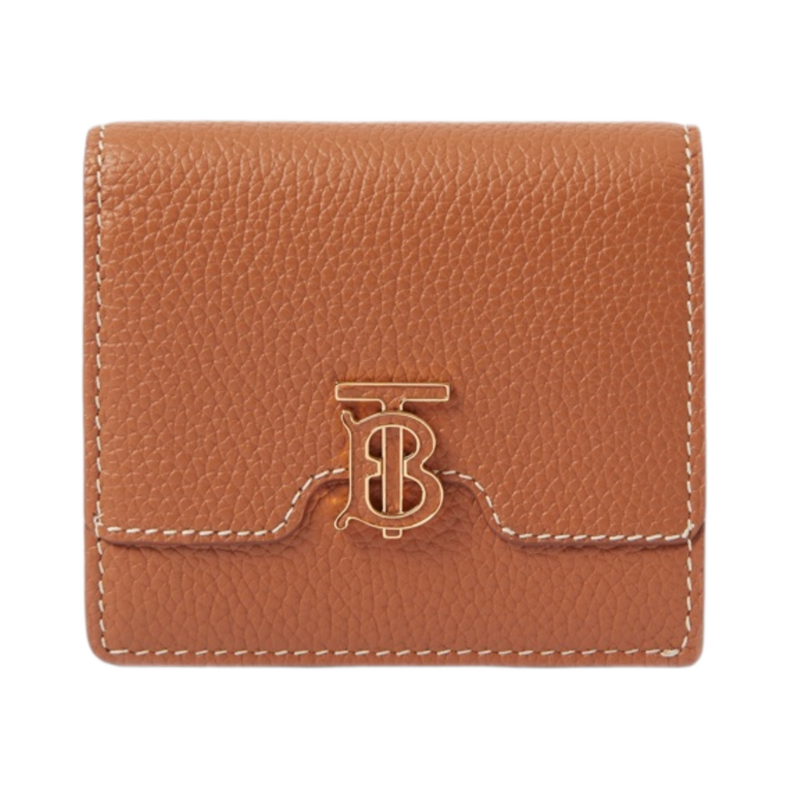 버버리 그레이니 레더 반지갑 웜 러셋 브라운(Burberry Grainy Leather Bi-Fold Warm Russet Brown) - 1