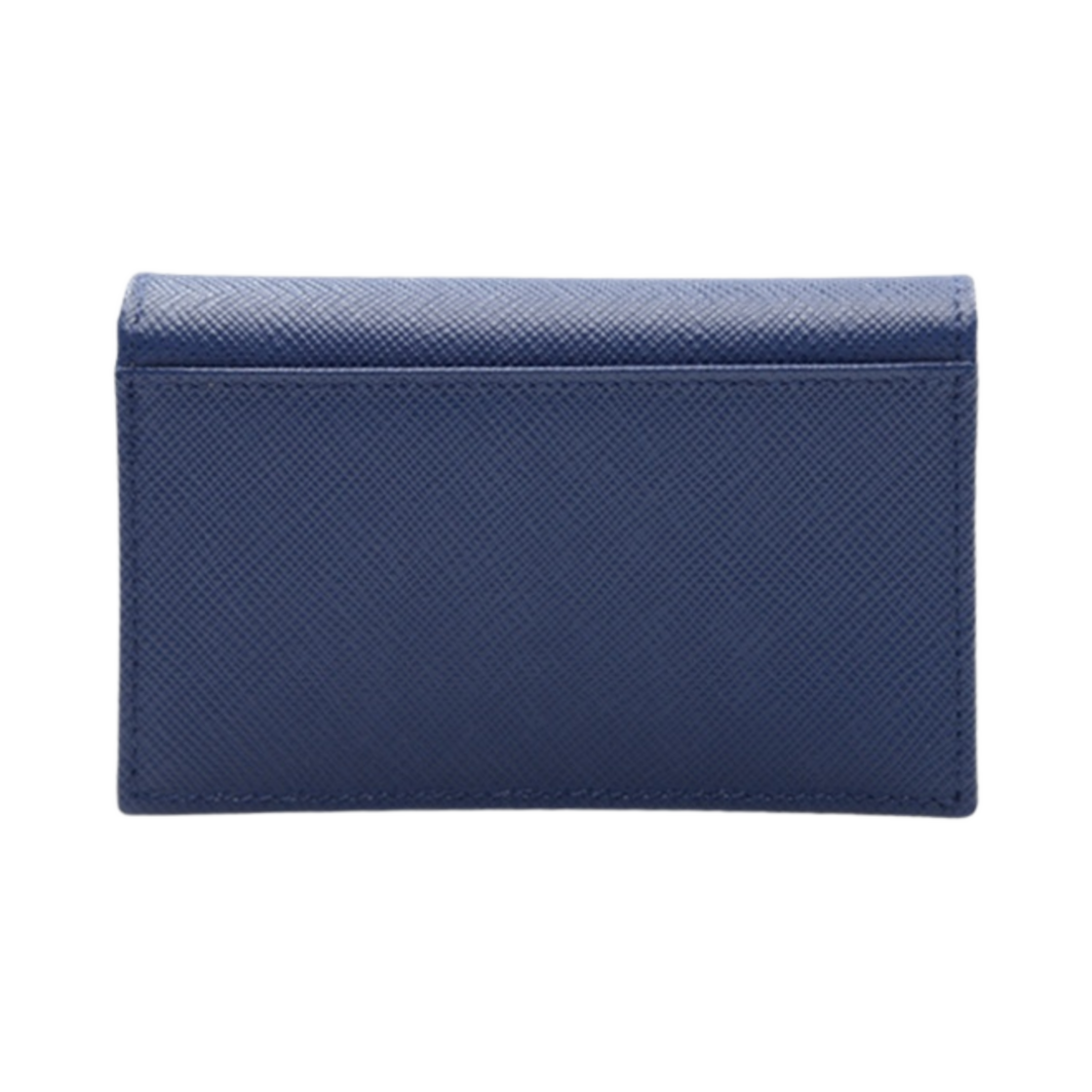 프라다 사피아노 레더 스냅 카드 홀더 블루에뜨(Prada Saffiano Leather Snap Card Holder Bluette) - 2