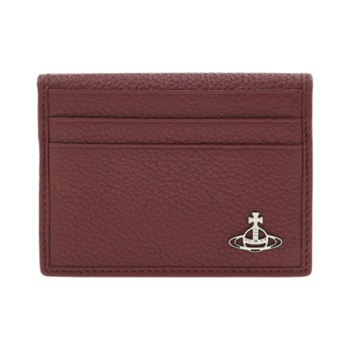 비비안 웨스트우드 그레인 레더 카드 홀더 버건디(Vivienne Westwood Grain Leather Card Holder Burgundy) - 1