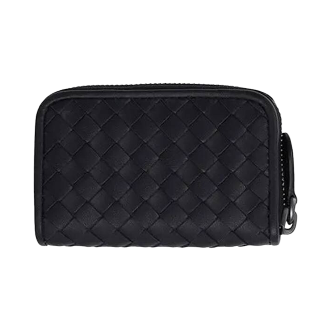 114075V3UN11275 Bottega Veneta Intrecciato Card Case Black