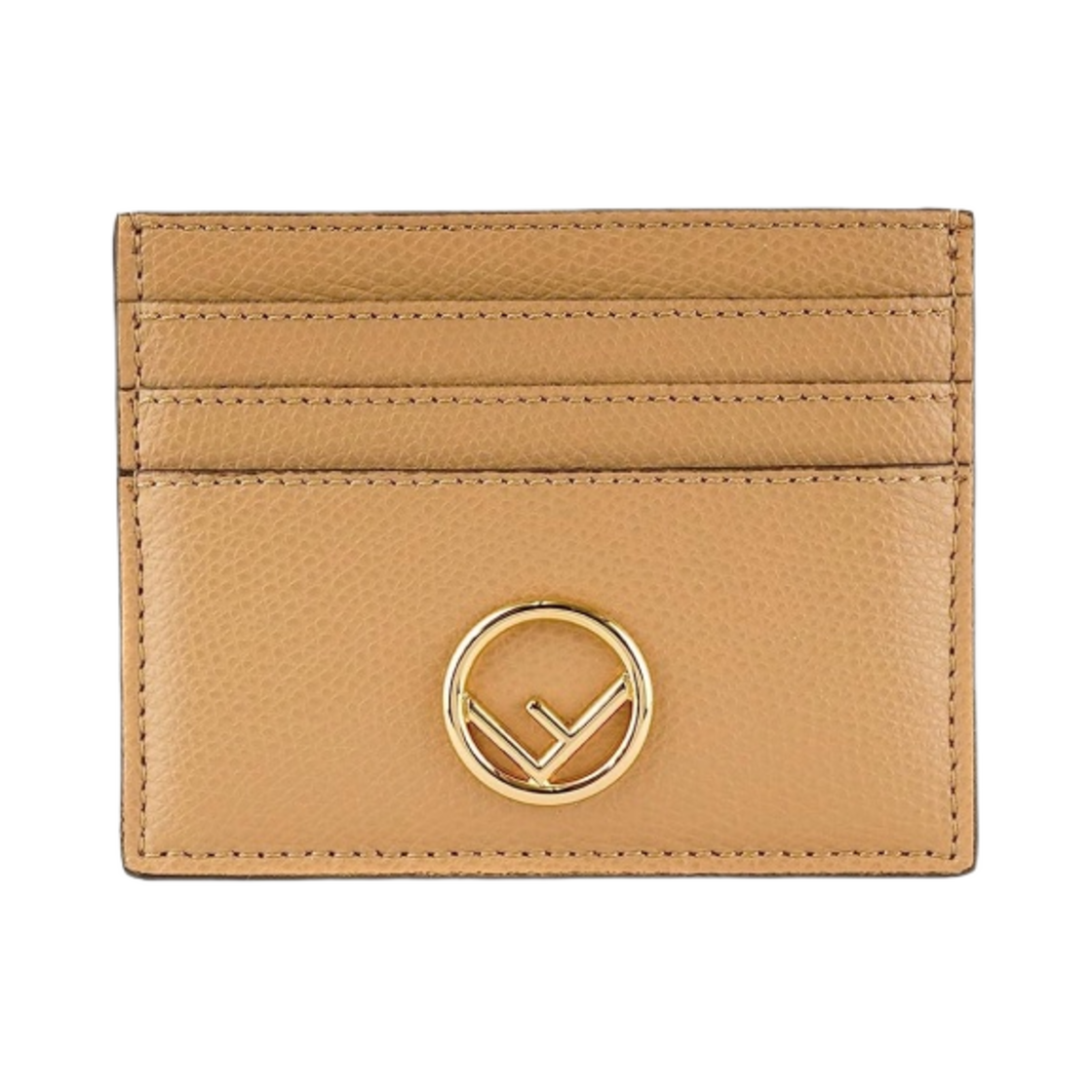 펜디 플랫 레더 카드 홀더 베이지(Fendi Flat Leather Card Holder Beige) - 1