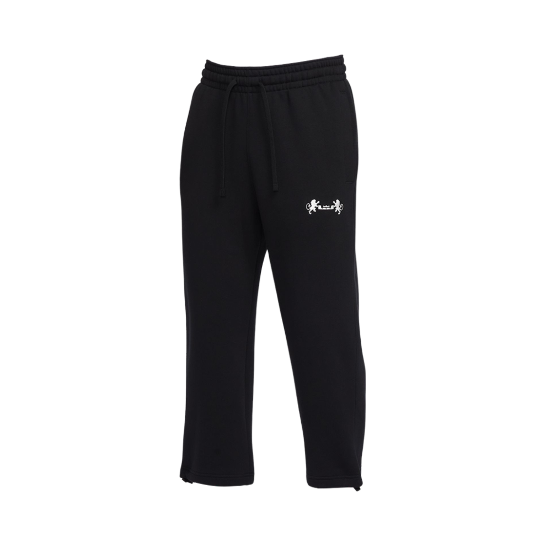 FB7128-010 Nike LeBron Open Hem Fleece Trousers Black - Asia