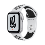 Apple Watch Nike SE 44mm GPS Silver Aluminum Case with Nike Sport Band Pure Platinum Black (Korean Ver.)