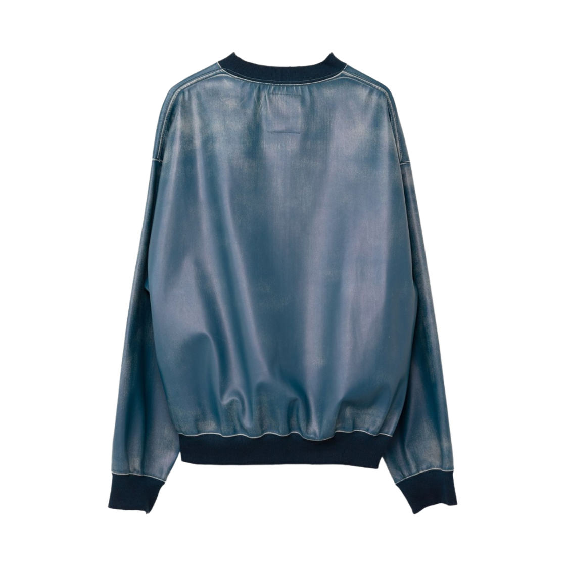 메종 미하라 야스히로 신세틱 레더 풀오버 네이비(Maison Mihara Yasuhiro Synthetic Leather Pullover Navy) - 2