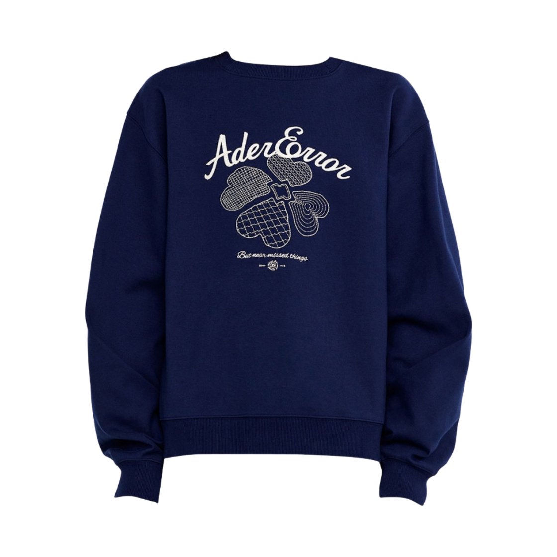 아더에러 테버 로고 스웨트셔츠 네이비(Ader Error Tever Logo Sweatshirt Navy) - 1