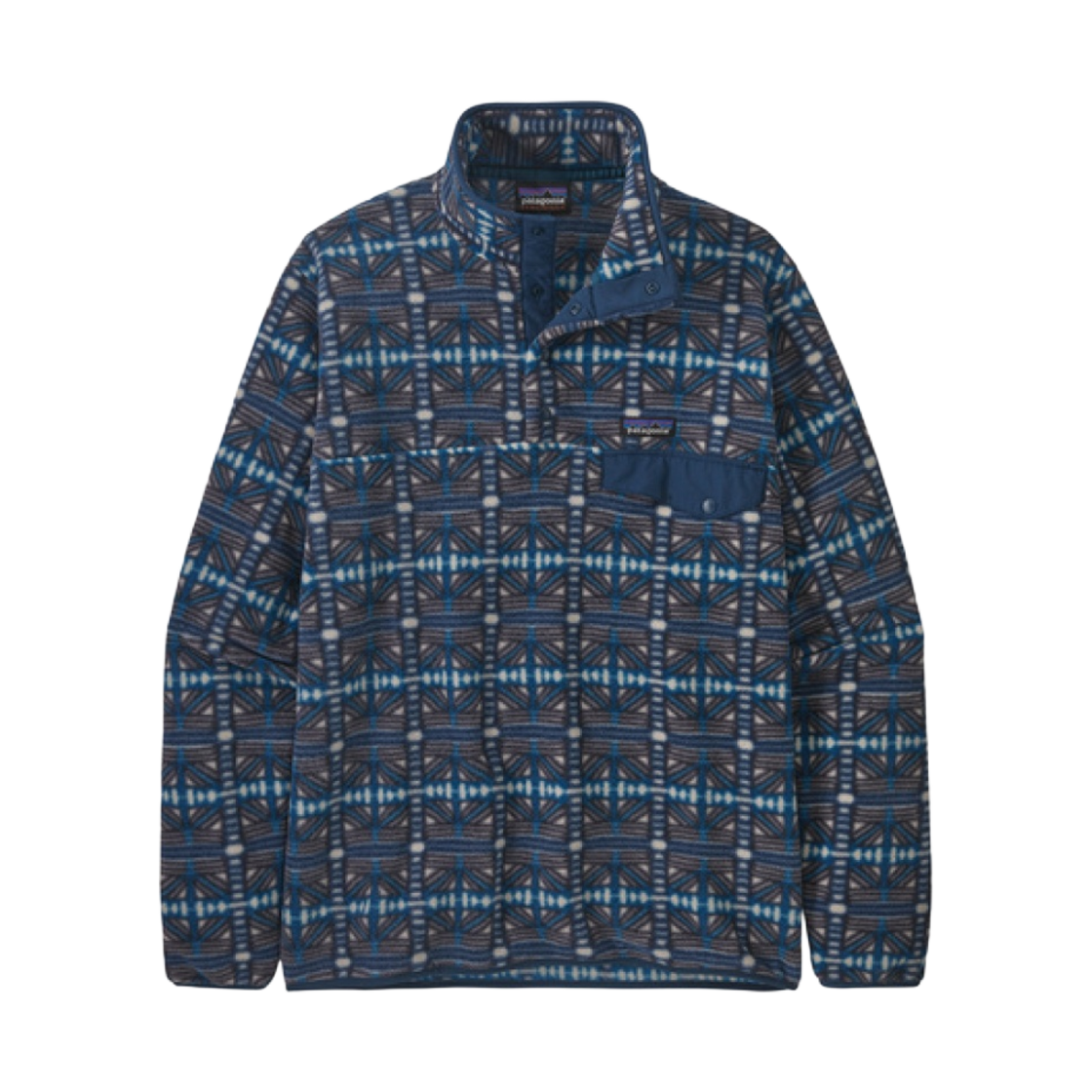 25551 Patagonia Lightweight Synchilla Snap-T Fleece Pullover Snow Beam Dark Natural