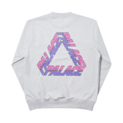 Palace Split P3 Crew Grey Marl - 19FW