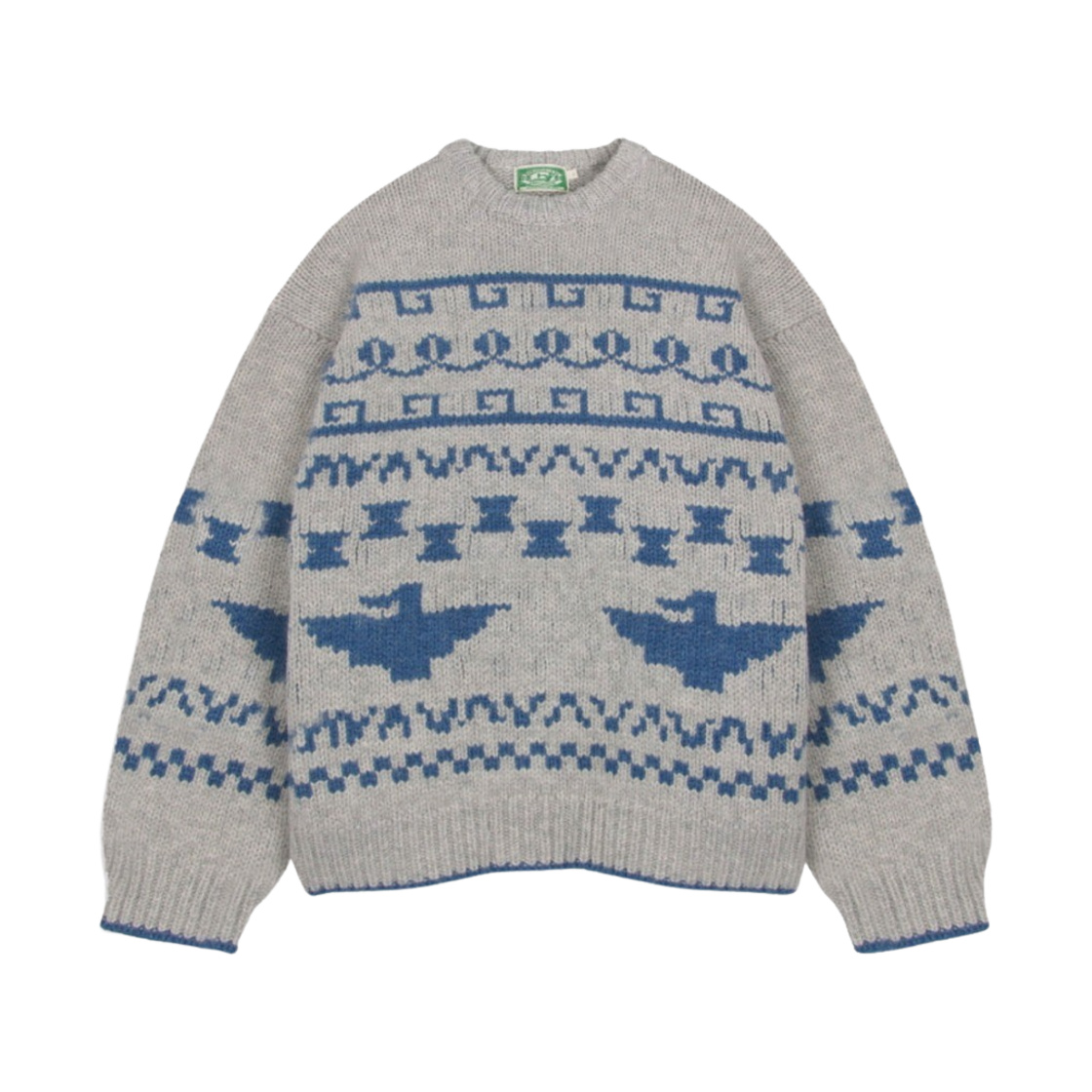 [KREAM 단독] 에스티유 우먼 노르딕 자카드 스웨터 그레이