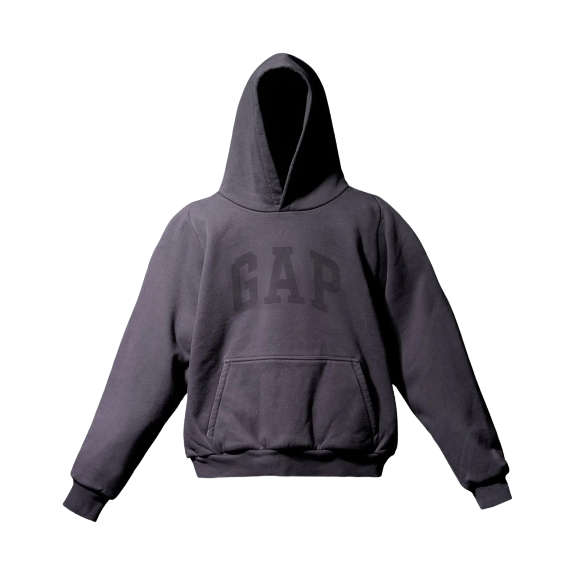 469177-02/471280-04 Yeezy Gap Engineered By Balenciaga Dove Shrunken Hoodie Black - 대표 이미지 #1